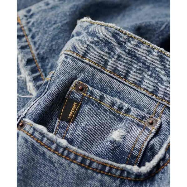 Superdry Vintage Straight Fit Jeans Blå 28 / 32 Man
