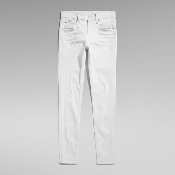 G-star 3301 Skinny Fit Jeans Vit 26 / 32 Kvinna