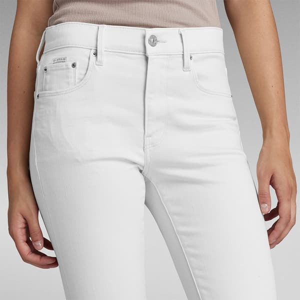 G-star 3301 Skinny Fit Jeans Vit 26 / 32 Kvinna