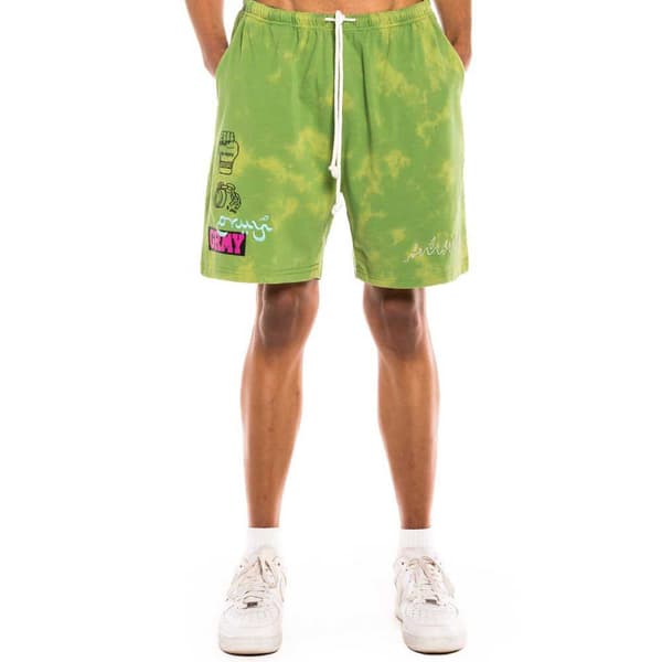 Grimey Day Dreamer Bleached Urheilushortsit Vihreä S Mies