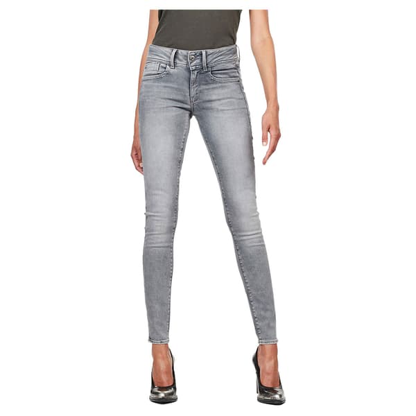 G-star Lynn Mid Waist Skinny Jeans Grå 24 / 30 Kvinde
