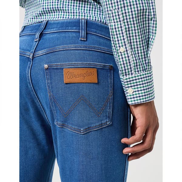 Wrangler 112350841 Larston Slim Fit Jeans Blå 36 / 30 Mand