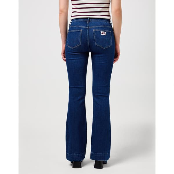 Wrangler 112351028 Flare Jeans Blå 27 / 32 Kvinde