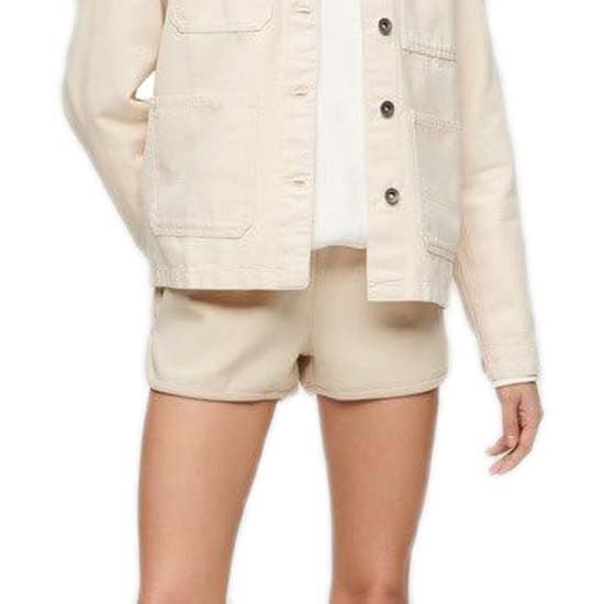 Superdry Sport Tech Racer Sportshorts Beige L Kvinna