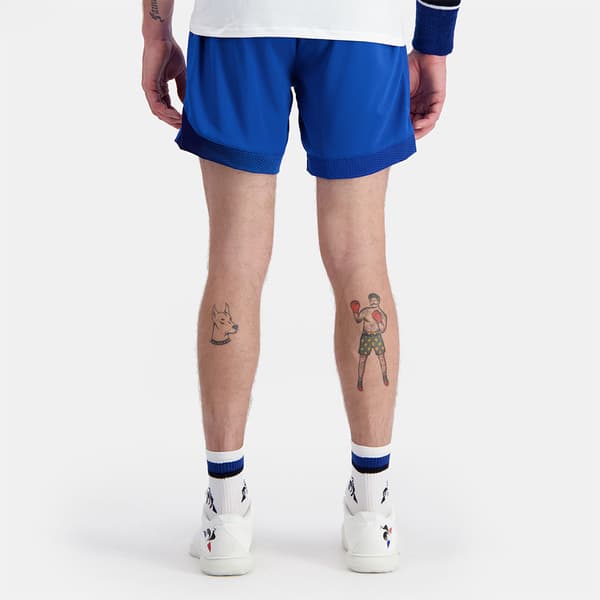 Le Coq Sportif Tennis Pro 24 N°1 Sports Shorts Blå 2XL Mand