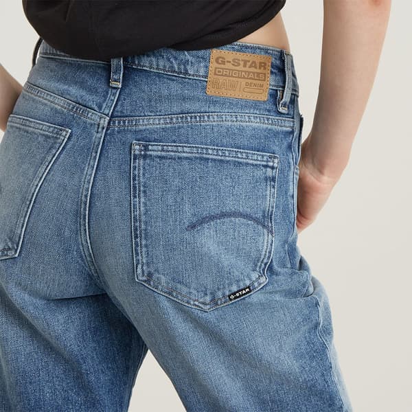 G-star Viktoria High Straight Fit Jeans Blå 27 / 32 Kvinna