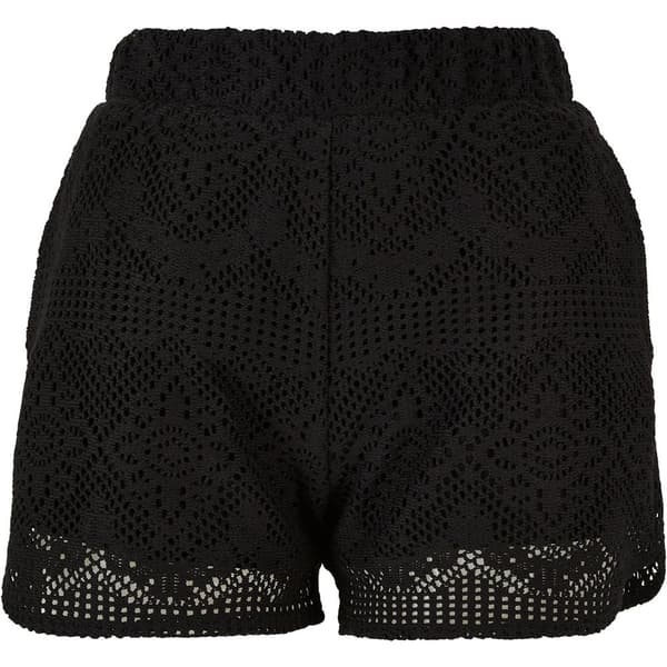 Urban Classics Crochet Lace Resort Shorts Sort 3XL Kvinde