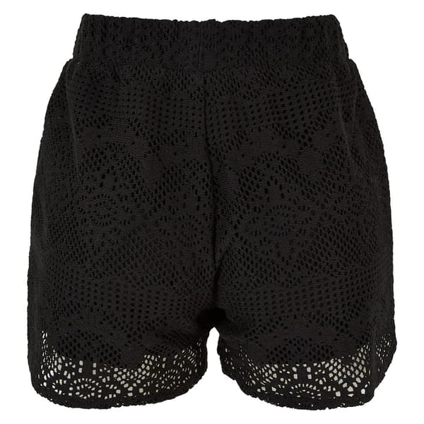 Urban Classics Crochet Lace Resort Shorts Sort 3XL Kvinde