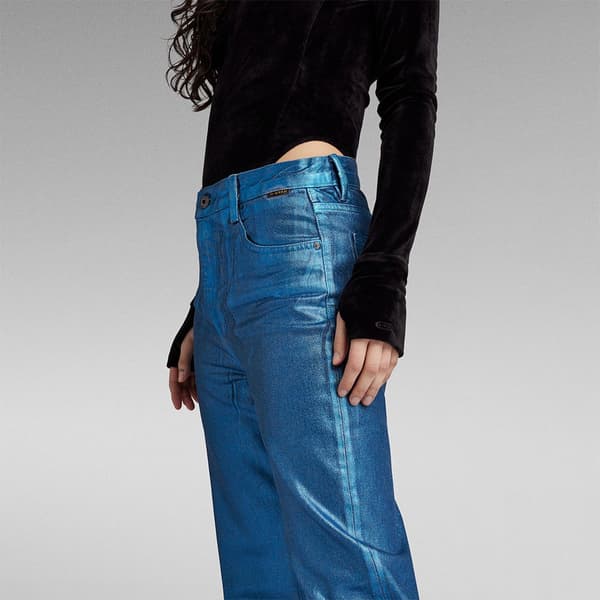 G-star Viktoria High Straight Fit Jeans Blå 31 / 32 Kvinna