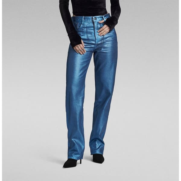 G-star Viktoria High Straight Fit Jeans Blå 31 / 32 Kvinna