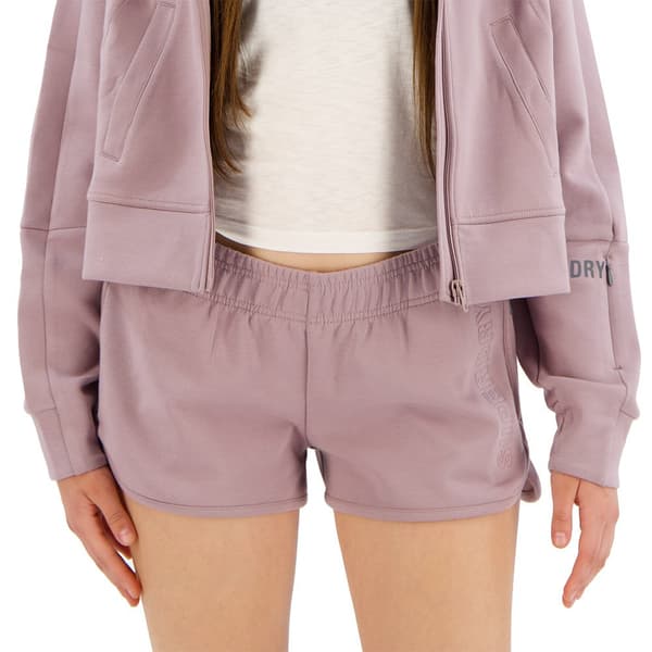 Superdry Sport Tech Racer Sportshorts Lila XS Kvinna