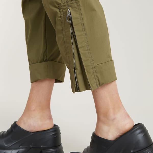 G-star Utility Cropped Byxor Grönt 27 Kvinna