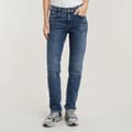 Miniatyrbillede 1 af 3: G-star Strace Straight Fit Jeans Blå 27 / 28 Kvinde