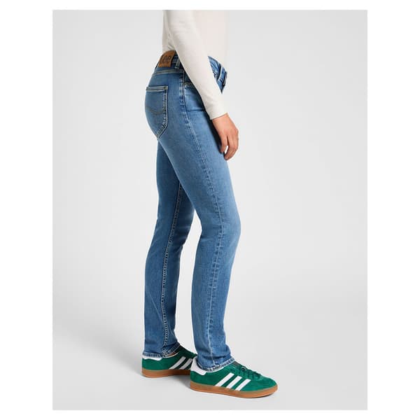 Lee Marion Straight Fit Jeans Blå 33 / 33 Kvinna