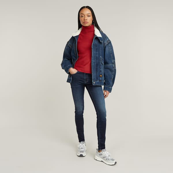 G-star 3301 Skinny Jeans Blå 29 / 30 Kvinde