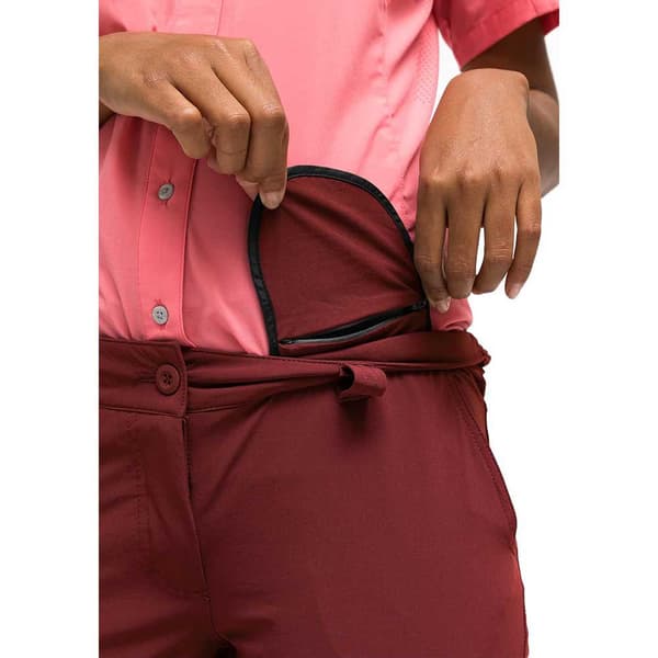 Maier Sports Inara Slim Zip Bukser Rød S / Short Kvinde
