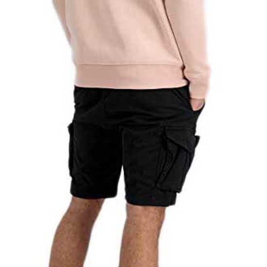 Alpha Industries Cotton Twill Cargo Shorts Sort S Mand