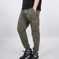 Pikkukuva 3 / 3: Alpha Industries Nylon Joggers Vihreä M Mies