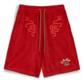 Miniatyrbillede 1 af 2: Grimey Lucky Dragon Terry Towelling Baggy Sports Shorts Rød M Mand