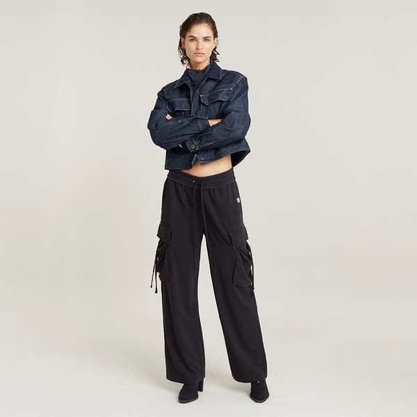 G-star Utility Loose Fit Byxor Svart S Kvinna