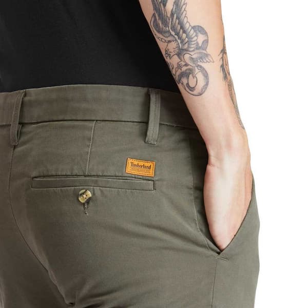 Timberland Sargent Lake Stretch Twill Slim Chinobyxor Grönt 29 / 32 Man