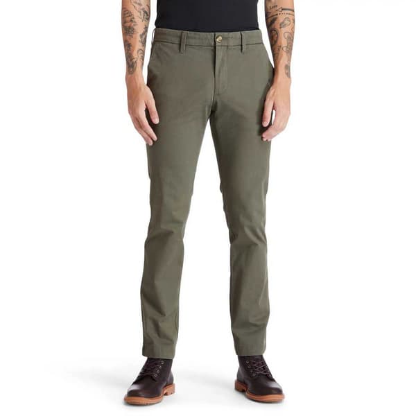 Timberland Sargent Lake Stretch Twill Slim Chinobyxor Grönt 29 / 32 Man