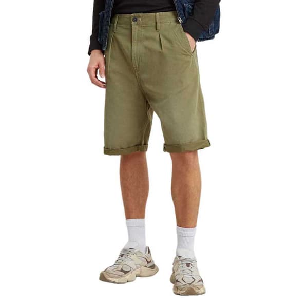 G-star Pleated Chinoshorts Grøn 28 Mand