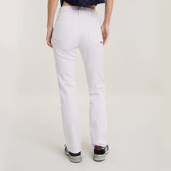 G-star Strace Straight Fit Jeans Vit 26 / 32 Kvinna