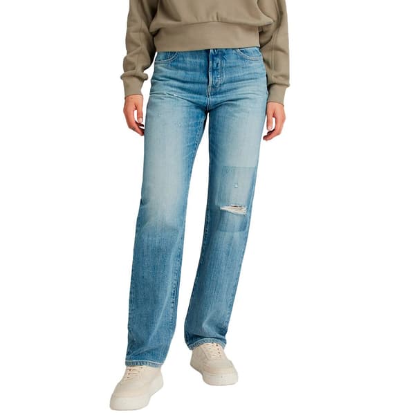 G-star Viktoria High Straight Fit Jeans Blå 28 / 32 Kvinna