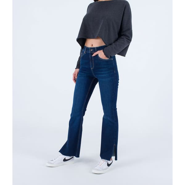 Hurley Oceancare Slim Flare Högmidjadeans Blå 27 Kvinna