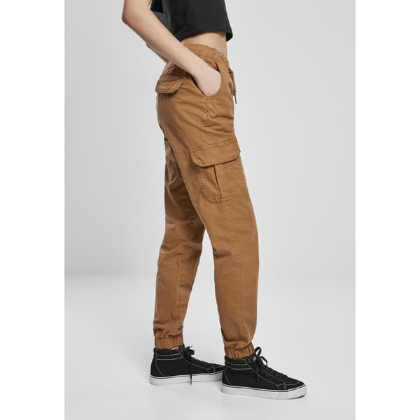 Urban Classics High Waist Cargo Jogging Bukser Orange 4XL Kvinde
