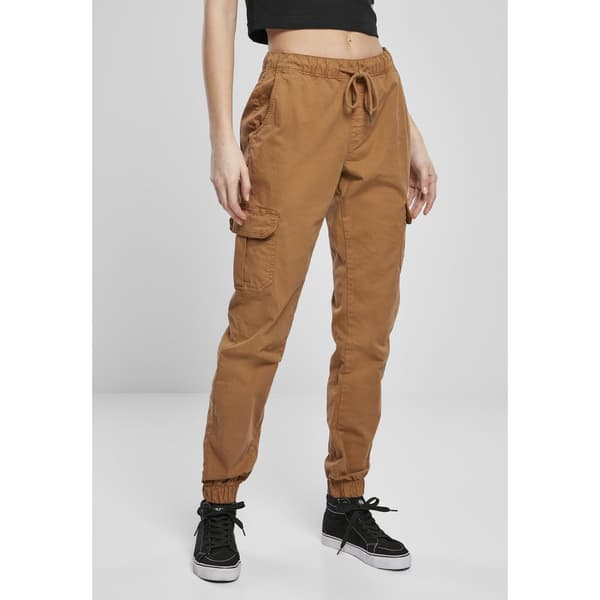 Urban Classics High Waist Cargo Jogging Bukser Orange 4XL Kvinde