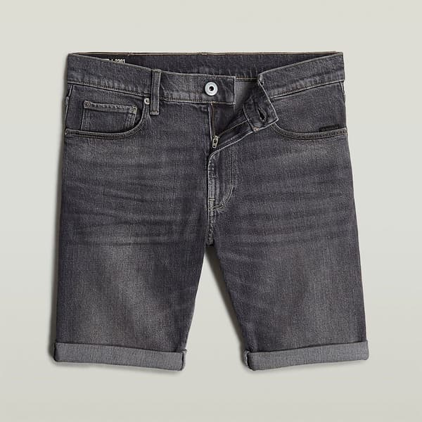 G-star 3301 Korta Jeans Grå 30 Man