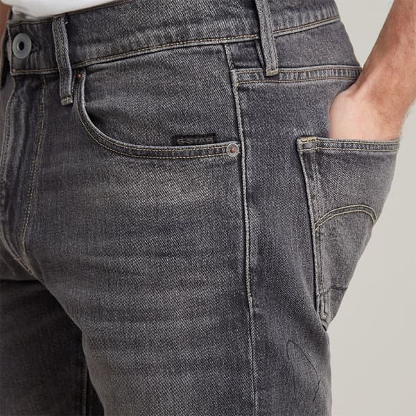 G-star 3301 Korta Jeans Grå 30 Man