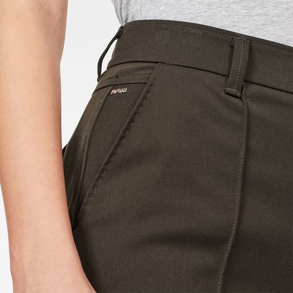 G-star Pintuck Culotte Byxor Grå 25 Kvinna