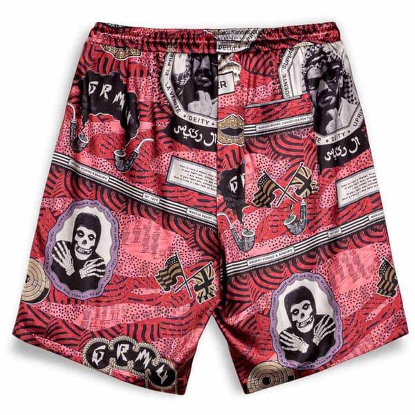 Grimey Supastar Satin Shorts Rød XL Mand