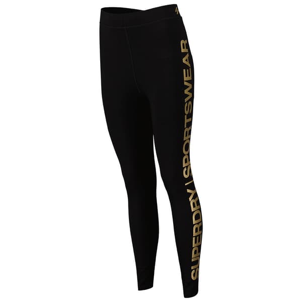Superdry Sportswear Highwaist Leggings Svart S Kvinna