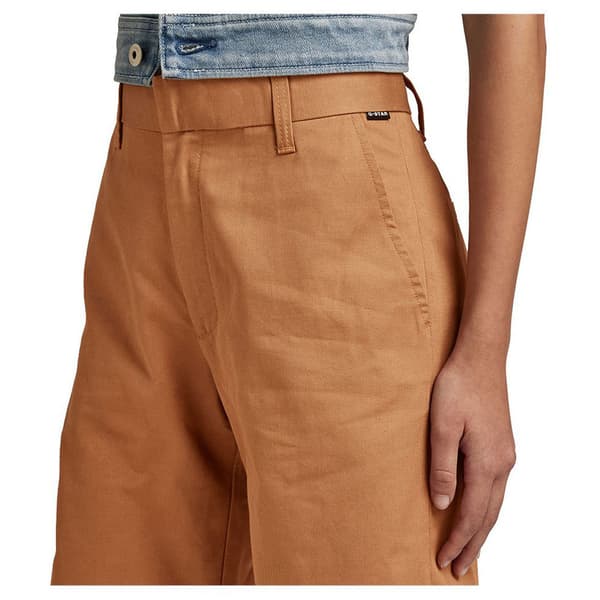G-star D22900-c962 Straight Fit Chinoshorts Beige 29 Kvinna