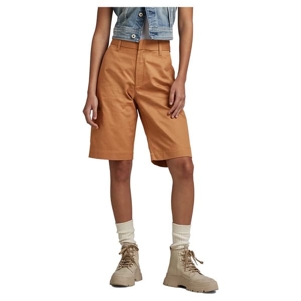 G-star D22900-c962 Straight Fit Chinoshorts Beige 29 Kvinna
