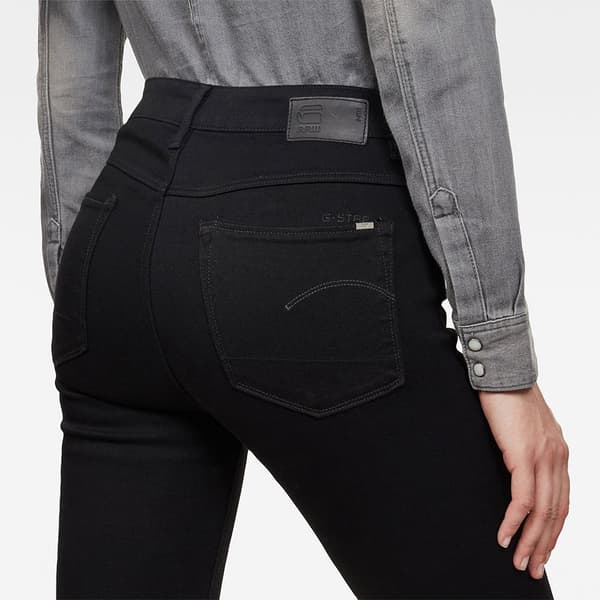 G-star 3301 High Waist Skinny Farkut Musta 27 / 32 Nainen
