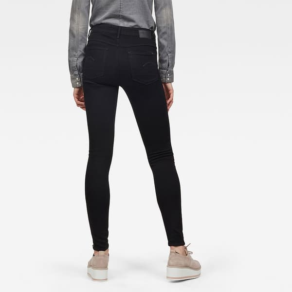 G-star 3301 High Waist Skinny Farkut Musta 27 / 32 Nainen