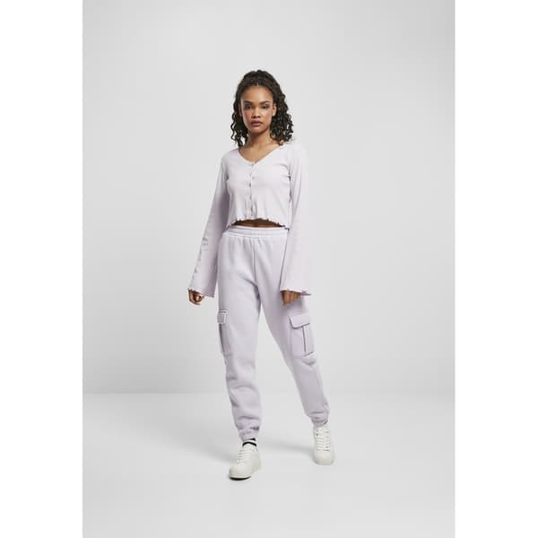 Urban Classics High Waist Cargo Byxor Lila 5XL Kvinna