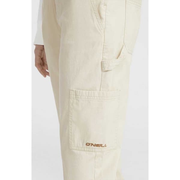 O´neill Twill Dungaree Byxor Beige M Kvinna