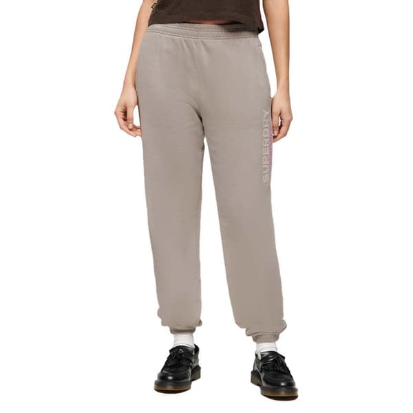 Superdry Sportswear Boyfriend Joggers Beige L Kvinna