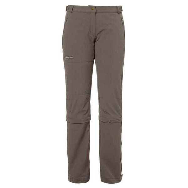 Vaude Farley Stretch Capri Long T Zip Ii Byxor Brun 34 / Regular Kvinna