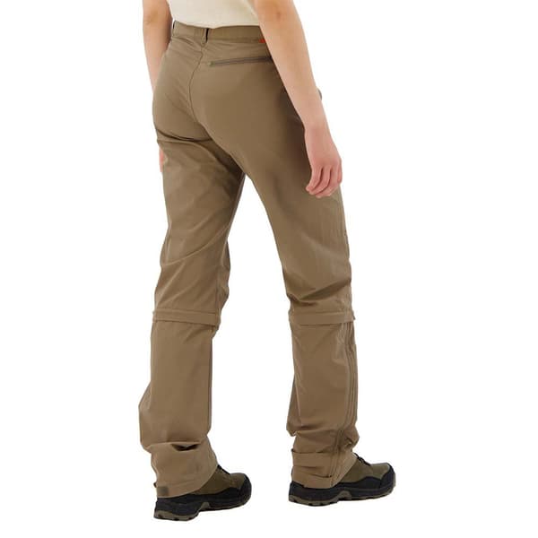 Vaude Farley Stretch Capri Long T Zip Ii Byxor Brun 34 / Regular Kvinna