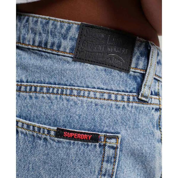 Superdry Vintage Denim Shortsit Sininen 24 Nainen