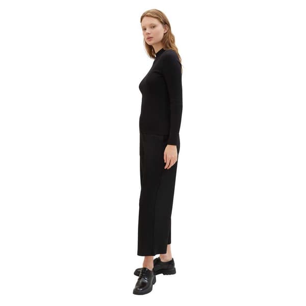 Tom Tailor Easy Culotte Byxor Svart S Kvinna