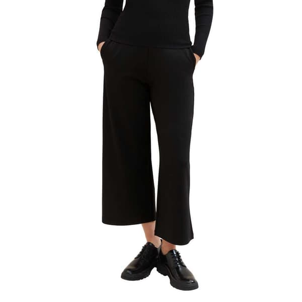 Tom Tailor Easy Culotte Byxor Svart S Kvinna