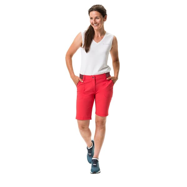 Vaude Farley Stretch Ii Shorts Röd 34 Kvinna